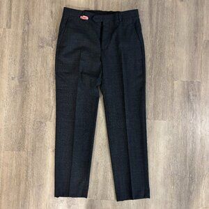 JoS. A. Bank Travel Tech Slim Fit Dress, Wool Blend, Charcoal Grey (M 33R)